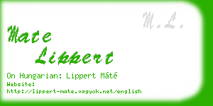 mate lippert business card